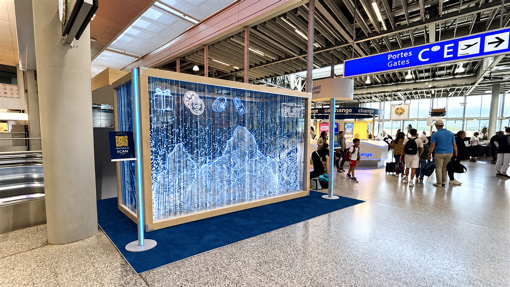 Winter Delight, animation de marque à l'Aéroport de Genève par DraftC, vue 5