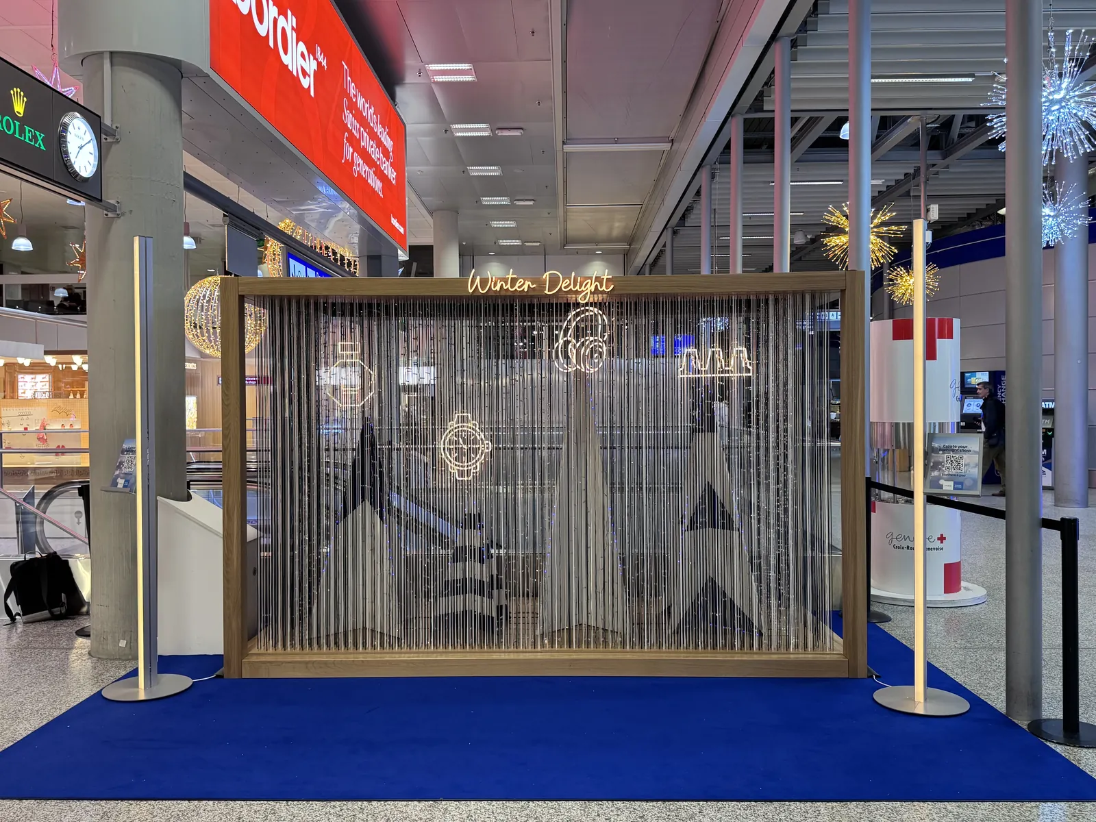 Winter Delight, animation de marque à l'Aéroport de Genève par DraftC, vue 6